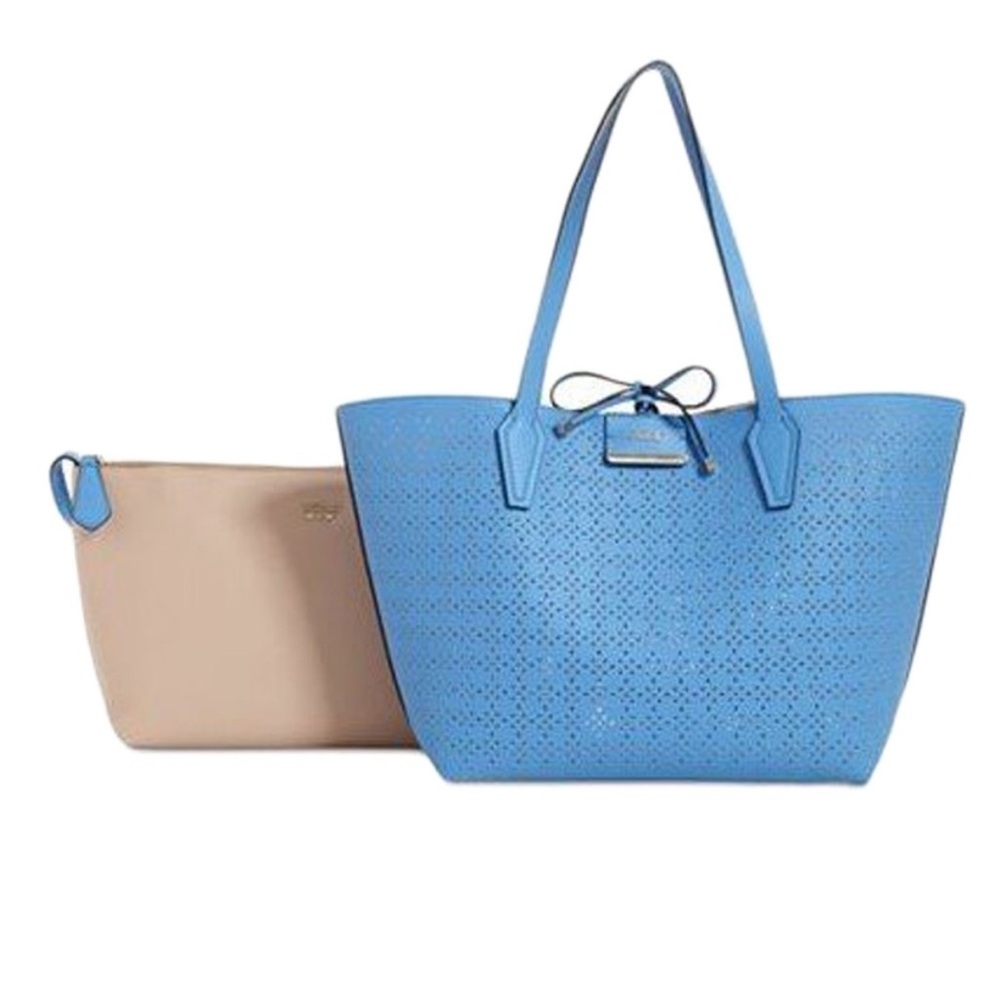 Blue GUESS Bobbi Inside-Out Tote